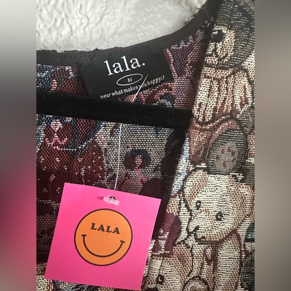 Dressed in Lala Sweetie Baby Jacquard Mini Dress in Teddy Bears - NWT - Picture 3 of 11